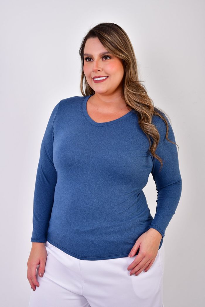 Blusa Manga Larga Cuello V GB0050