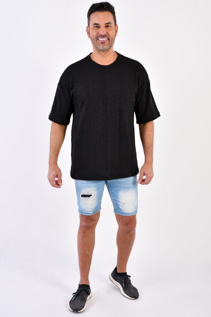 Camiseta Manga Corta Oversize Hombre