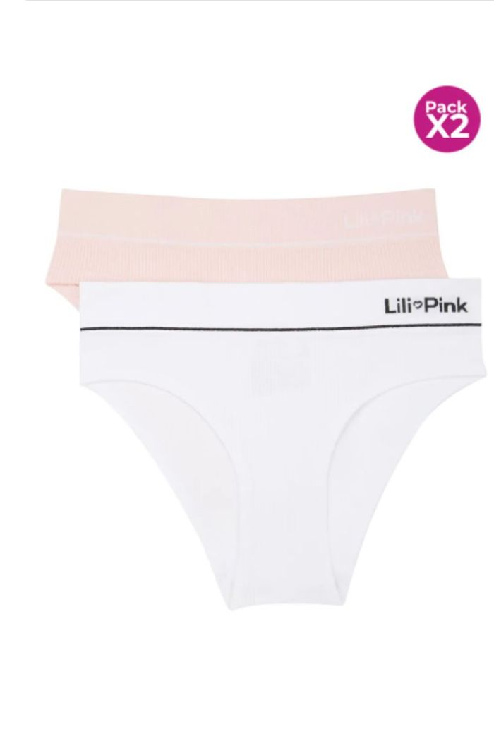 PANTY PAQX2 DAMA LILI PINK MJ142-024