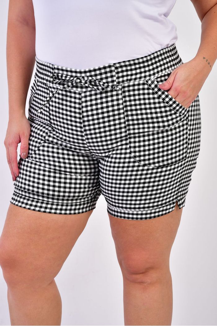 Short Mamasai A cuadros Dama