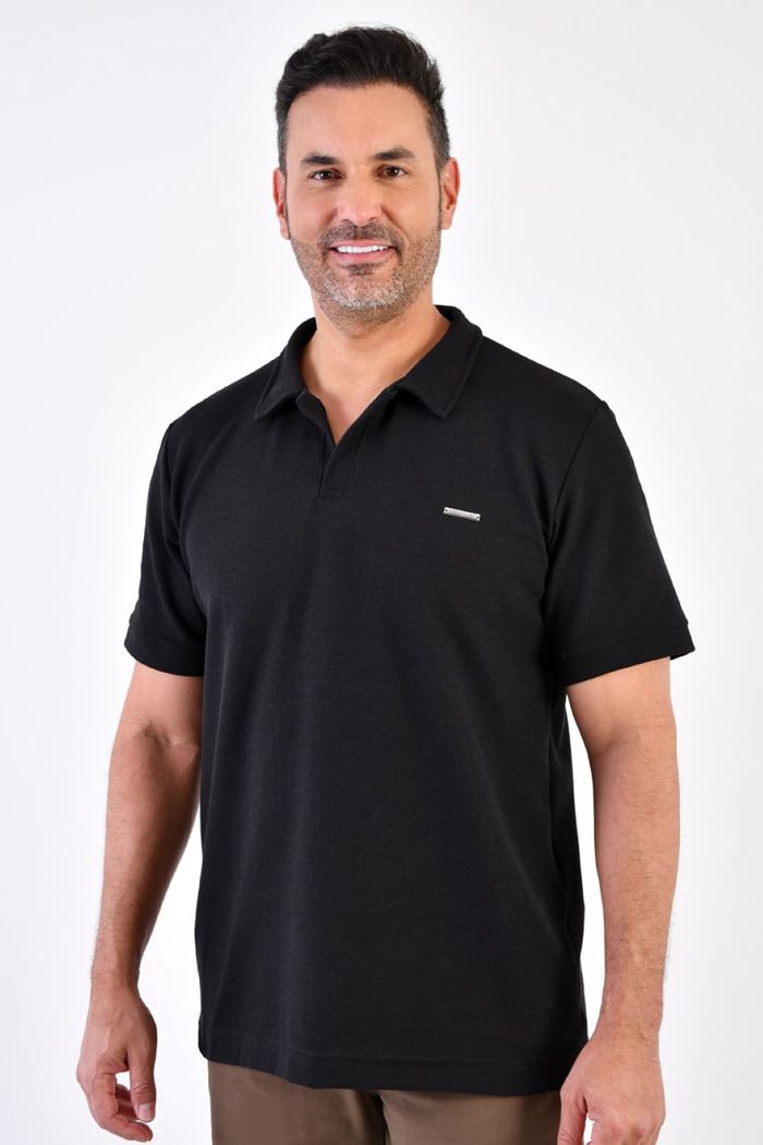 Polo Manga Corta Escote En V Hombre D21422