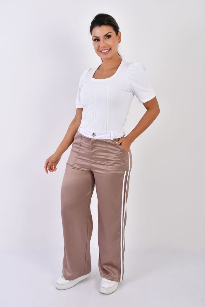 Pantalón Pretina Combinada Dama 13274