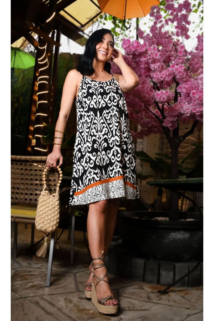 Vestido Corto De Tiras Dama MV2203