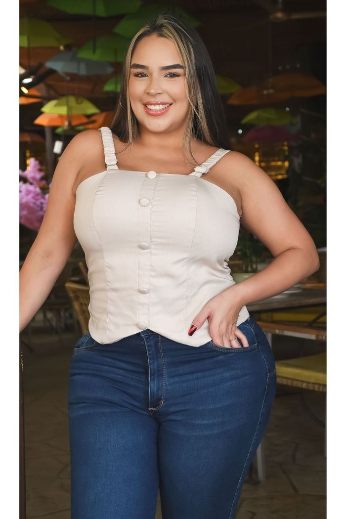 Blusa Con Tiras Enresortada Dama 808440