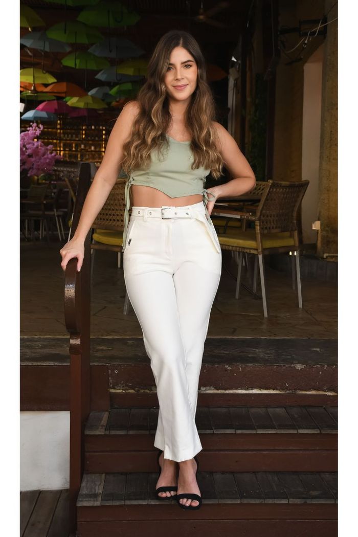 Blusa Con Tiras Dama MB6715