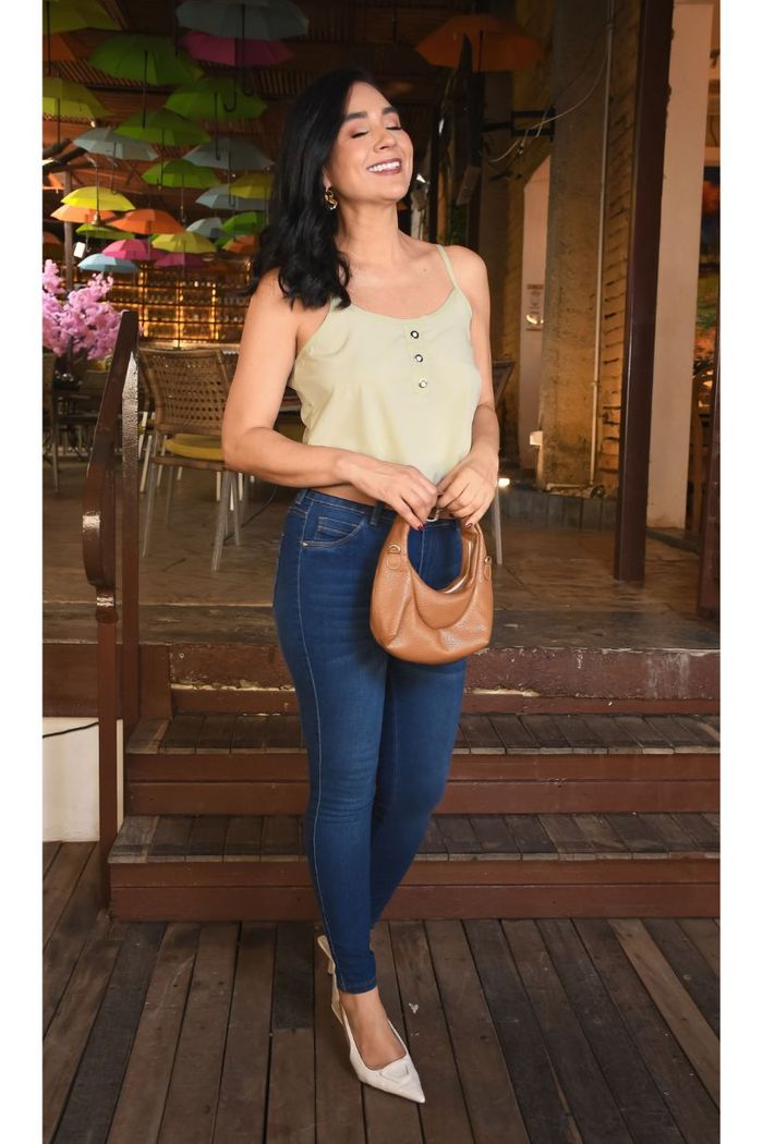 Blusa De Tiras Con Cartera Dama A107241