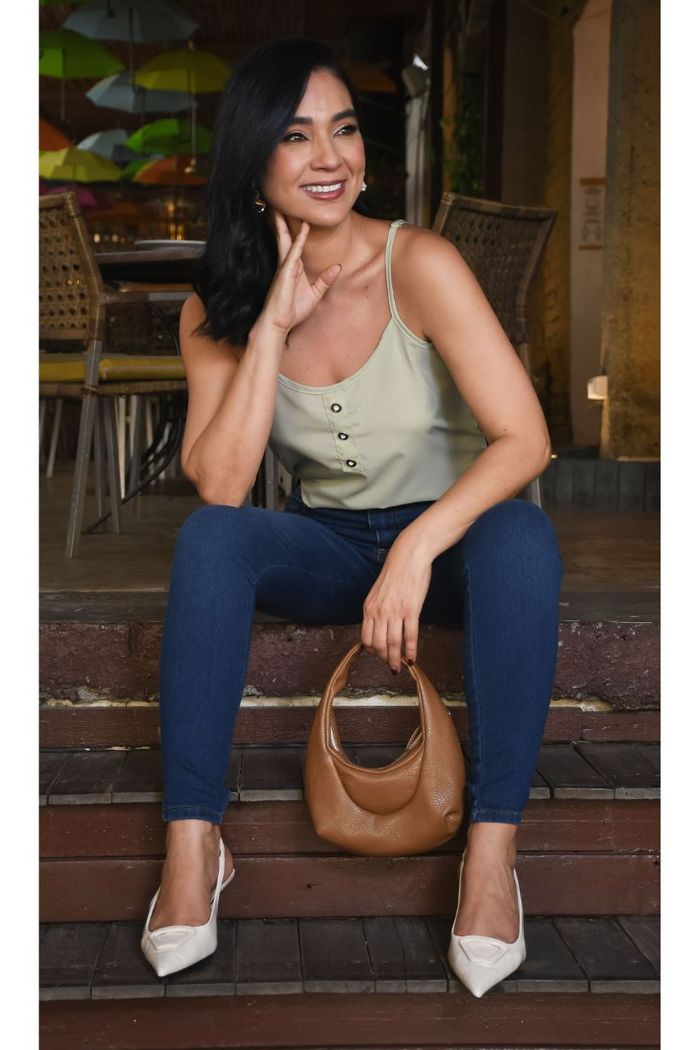 Blusa De Tiras Con Cartera Dama A107241