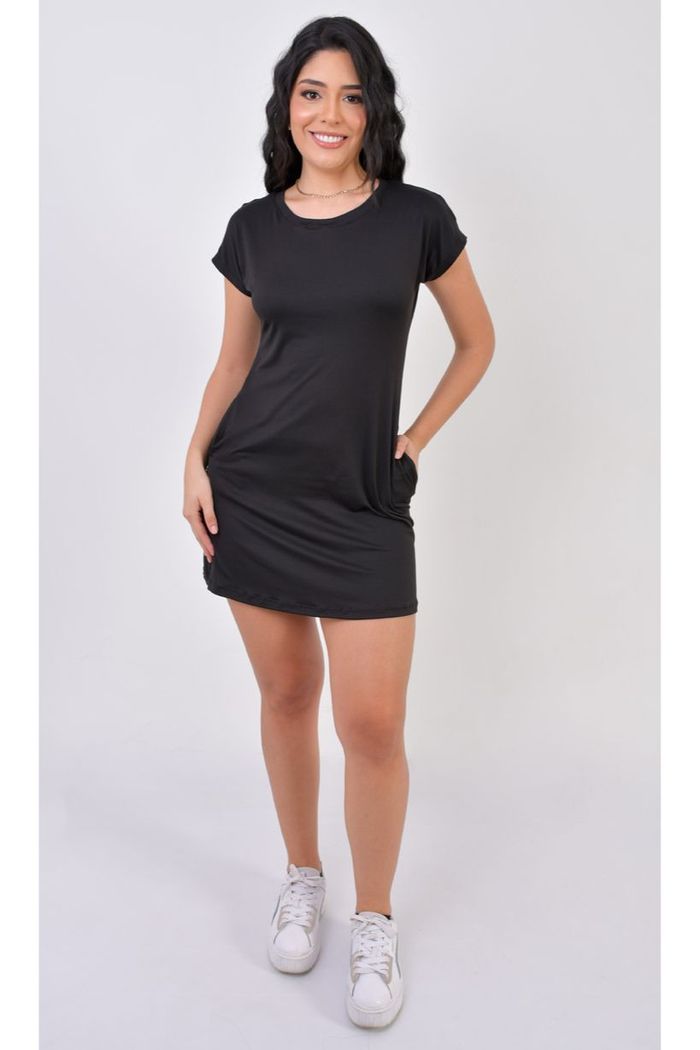 Vestido Corto Manga Rodada Dama MV2146