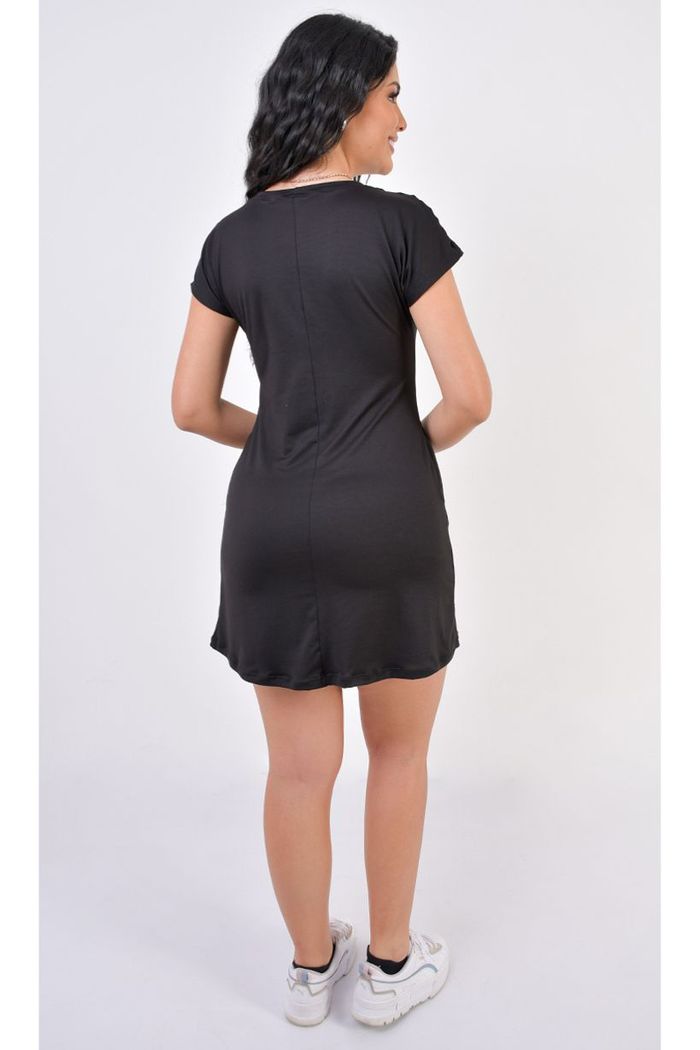 Vestido Corto Manga Rodada Dama MV2146