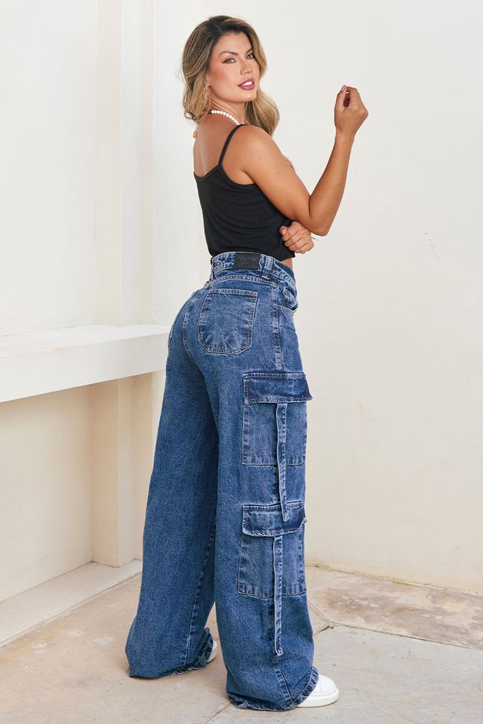 Jean Cargo 4 Bolsillo Dama MDP024