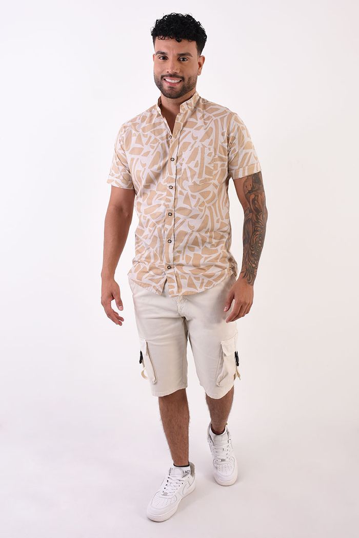 Camisa Manga Corta Estampada Hombre GS6279