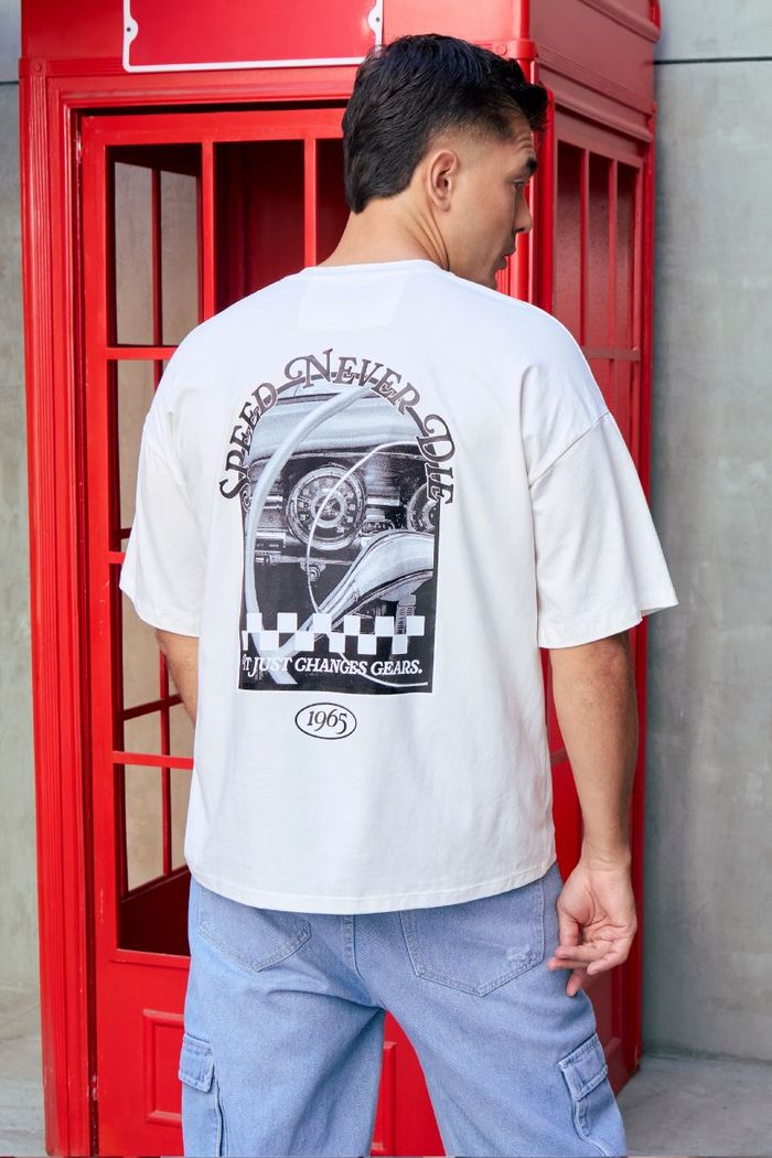 CAMISETA HOMBRE BASICA OVERSIZE  BOXIFIT U24046