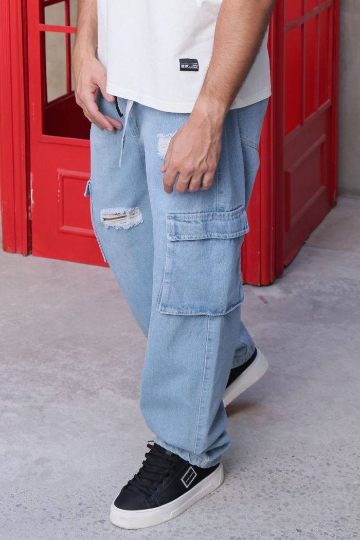 JEANS CARGO RIGIDO HOMBRE BASHA 1274-A 539051
