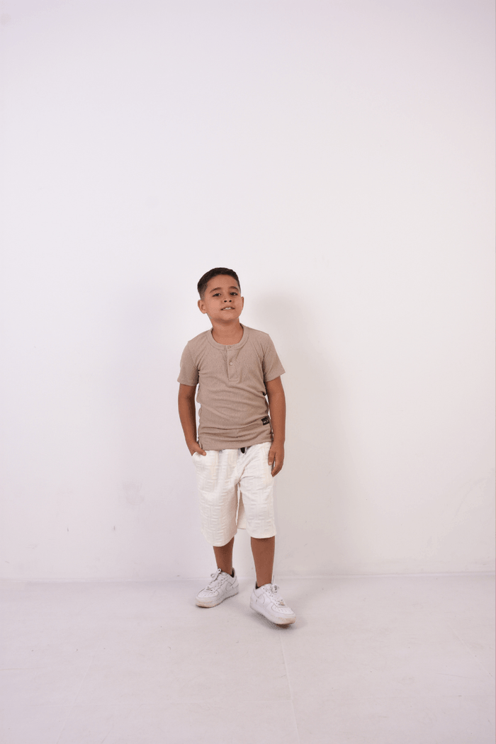 CAMISETA NIÑO MANGA CORTA  CUELLO REDOND UN0948