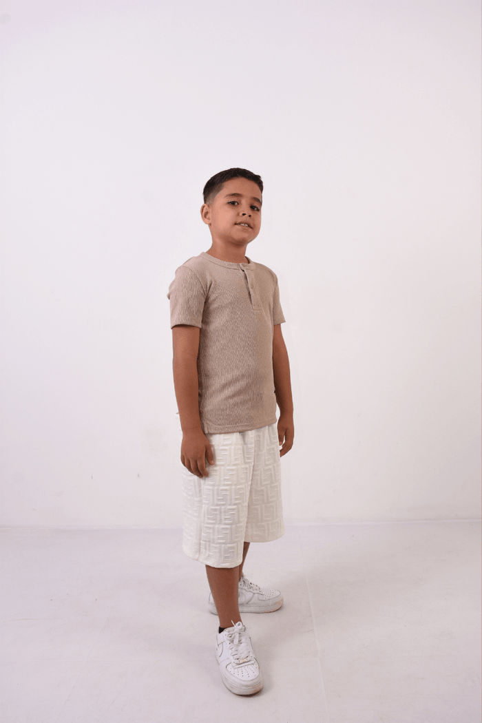 CAMISETA NIÑO MANGA CORTA  CUELLO REDOND UN0948