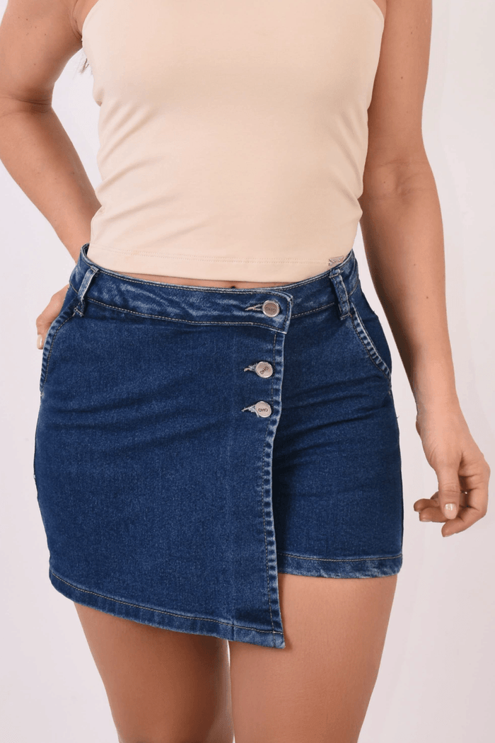 FALDA SHORT DAMA EN DENIM STRECTH FS1314