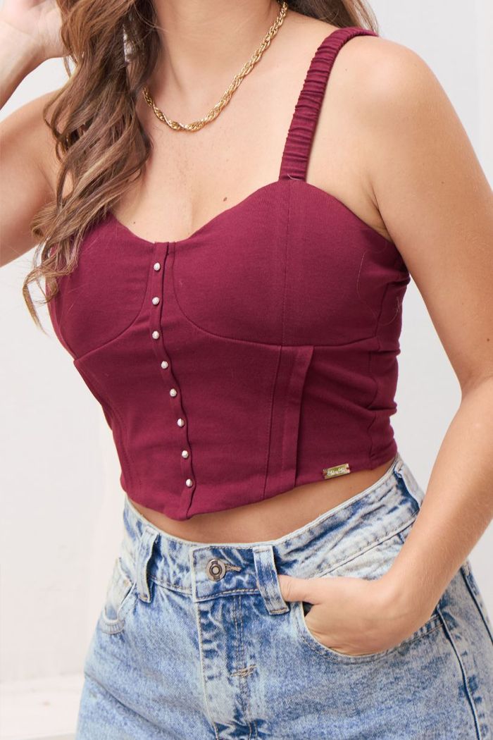 BLUSA DAMA DE TIRAS Y COPAS 14313
