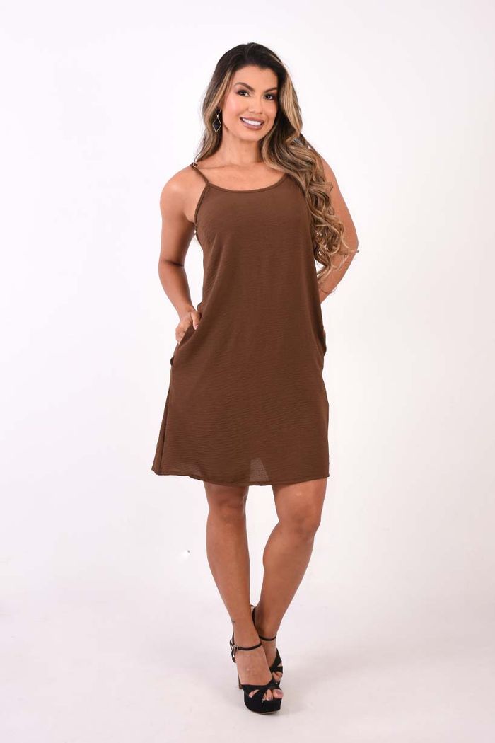 VESTIDO CORTO DE TIRAS DAMA MV2129 A107063