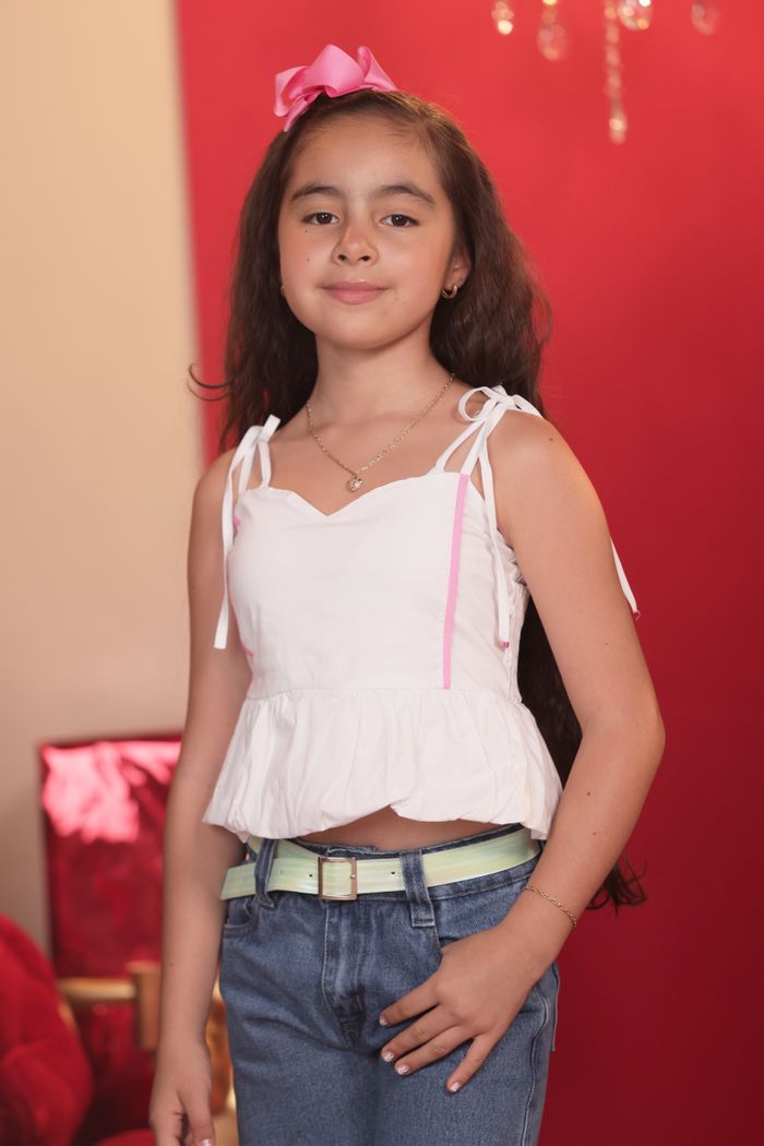 BLUSA NIÑA TIRAS PETPLUM 15112