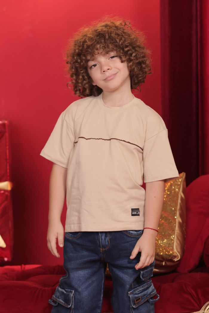 CAMISETA NIÑO MANGA CORTA CUELLO REDONDO UN0979