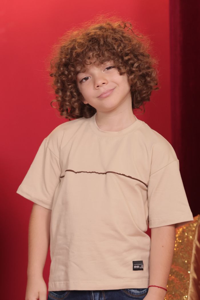 CAMISETA NIÑO MANGA CORTA CUELLO REDONDO UN0979