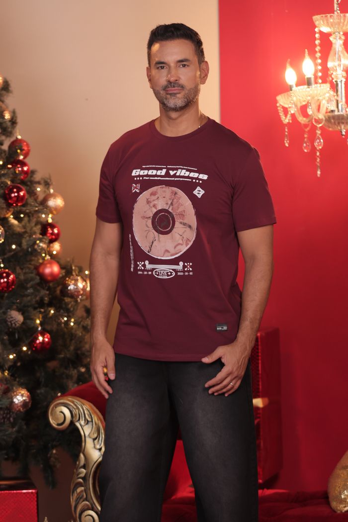 CAMISETA MGA CORTA CUELLO REDONDO CON ES U24084