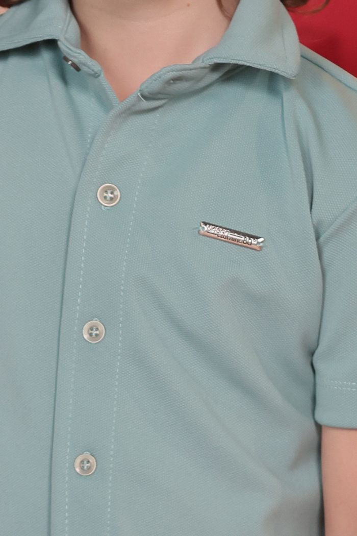 CAMISA MC  CUELLO SPORT NIÑO UN0829